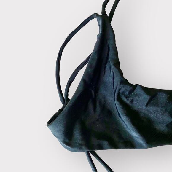 Fox Swim Bikini Top Black NWT Size L - Picture 3 of 5